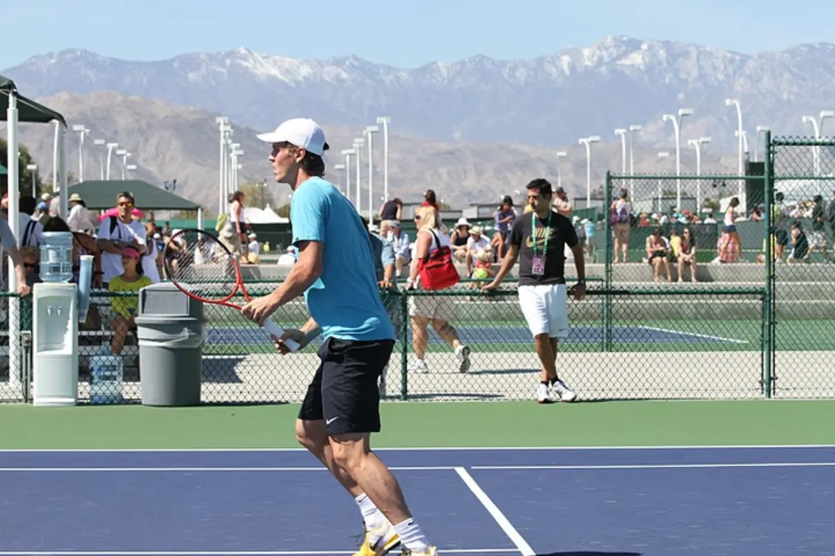 José Félix con Tomas Berdych